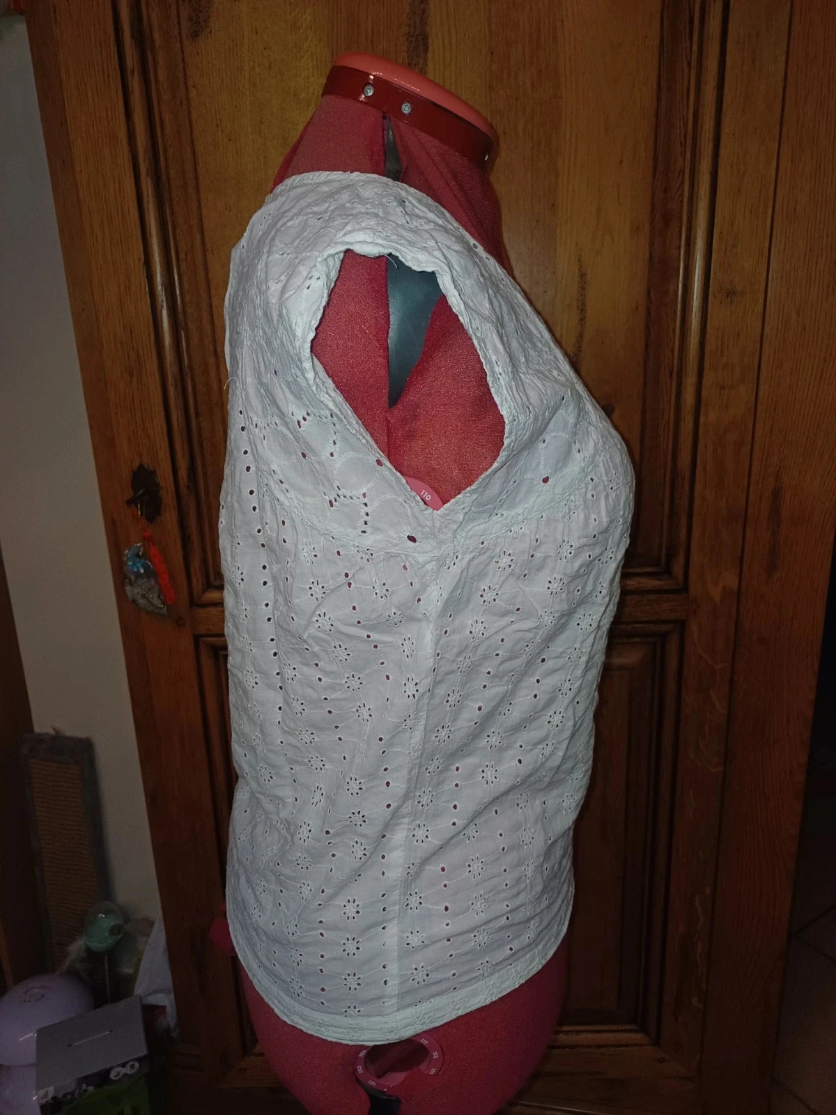 Witte blouse van katoen merk Naf Naf maat 36 – photo 6